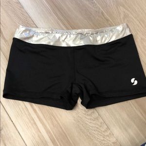 Cute black workout shorts